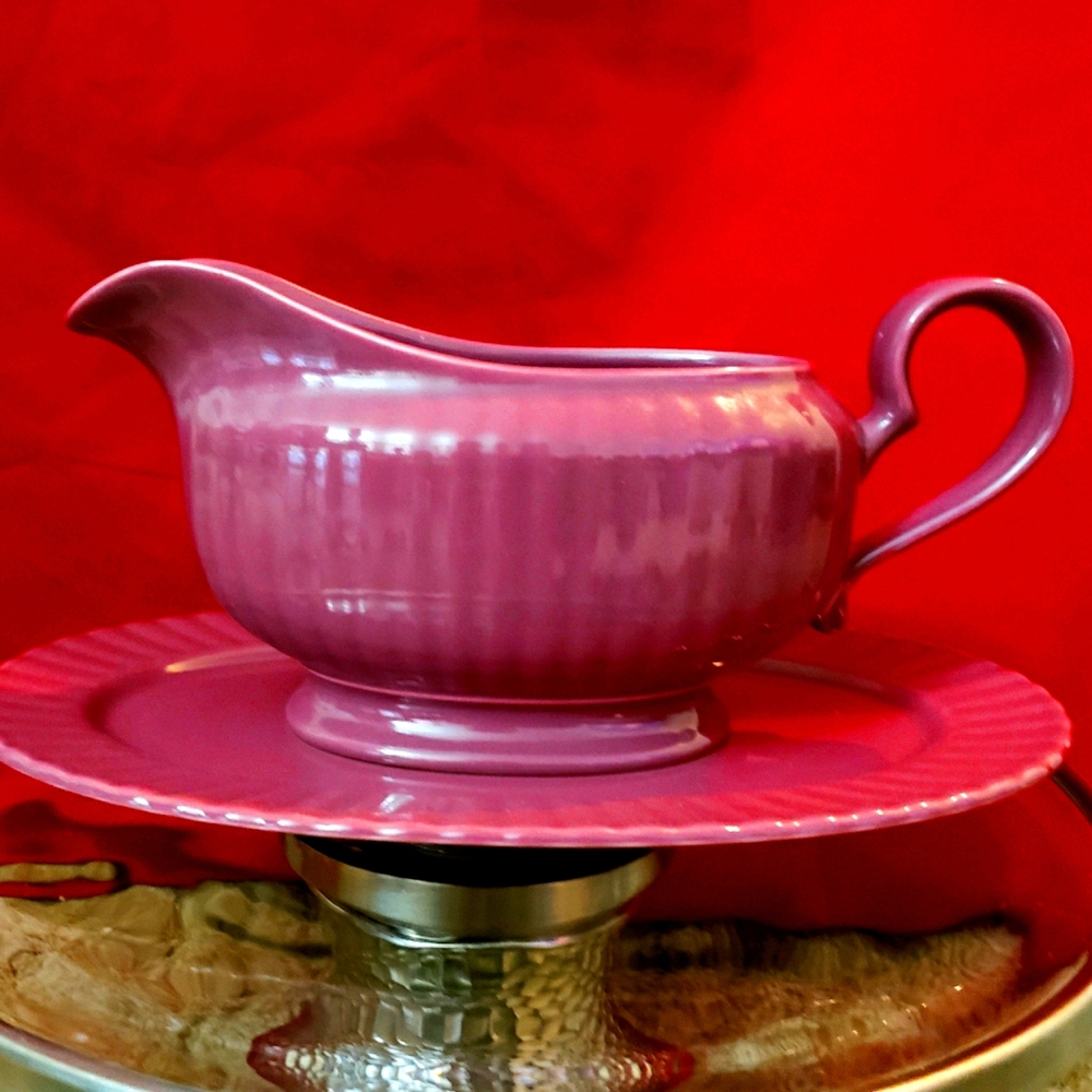 MIKASA Gravy Boat and Saucer potpourri fs100 heath